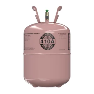 R410A 25 lb virgin refrigerant cylinder front view