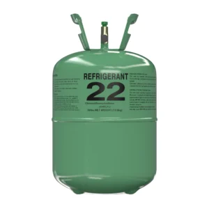 R22 30 lb virgin refrigerant cylinder front view
