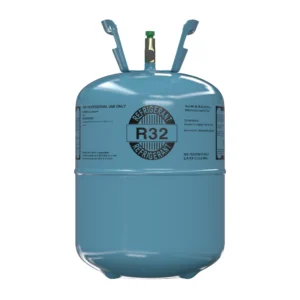 R32 20.9 lb virgin refrigerant cylinder front view