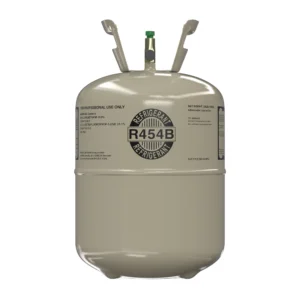 R454B 22 lb virgin refrigerant cylinder front view