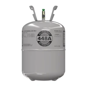 R448A 22 lb virgin refrigerant cylinder front view
