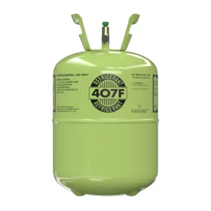 R407F 25 lb virgin refrigerant cylinder front view