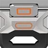 KW6004 Black FKM band and Natural hardware color detail