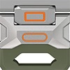 KW6004 Green FKM band and Natural hardware color detail