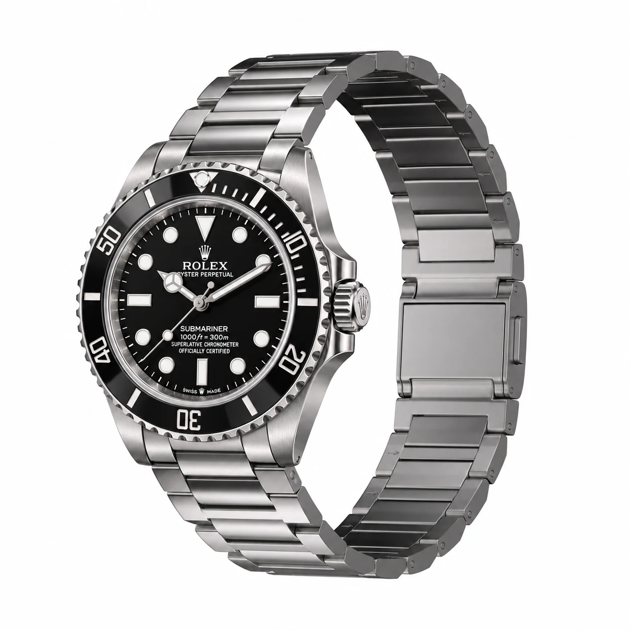 Rolex Submariner concept illustration with Keepwin KW4034 Natural pure titanium band